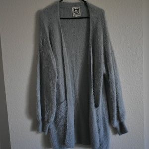 ✨Grey Fuzzy Cardigan